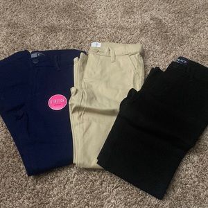 3 pack Girls Uniform Pants Children’s Place size 6X/7 NWT